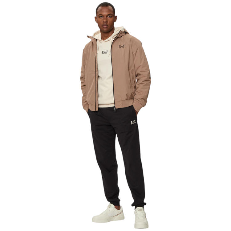 Geacă pt Barbati EA7 EMPORIO ARMANI CORE IDENTITY BOMBER HOOD IN TECHNICAL M Bej photo 2