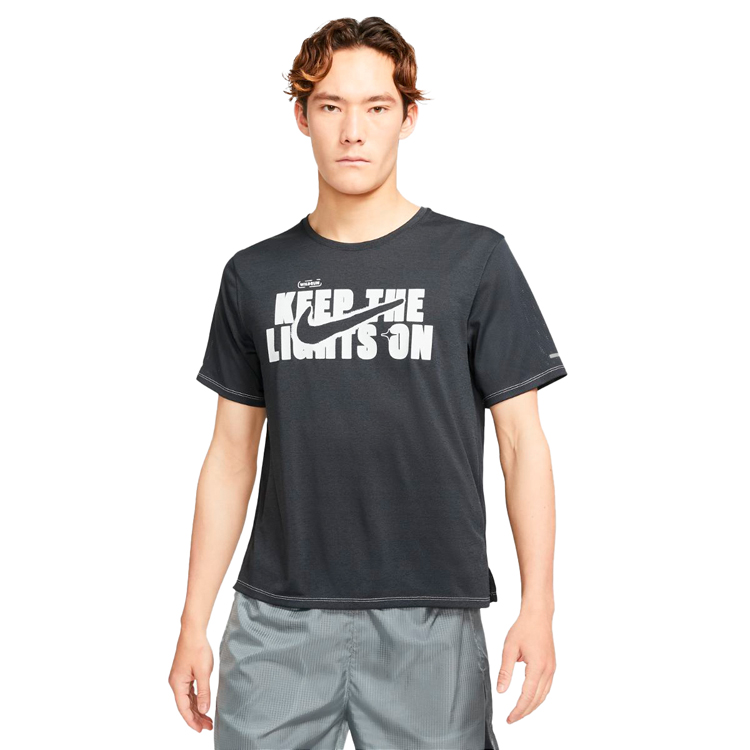 Tricou bărbătesc Nike M NK DF WR MILER GX SS L Negru photo 1 Tricou bărbătesc Nike M NK DF WR MILER GX SS L Negru photo 1