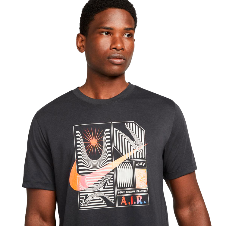 Tricou bărbătesc Nike M NK DF TEE DB YOGA S Gri photo 3