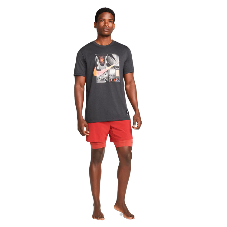 Tricou bărbătesc Nike M NK DF TEE DB YOGA S Gri photo 4