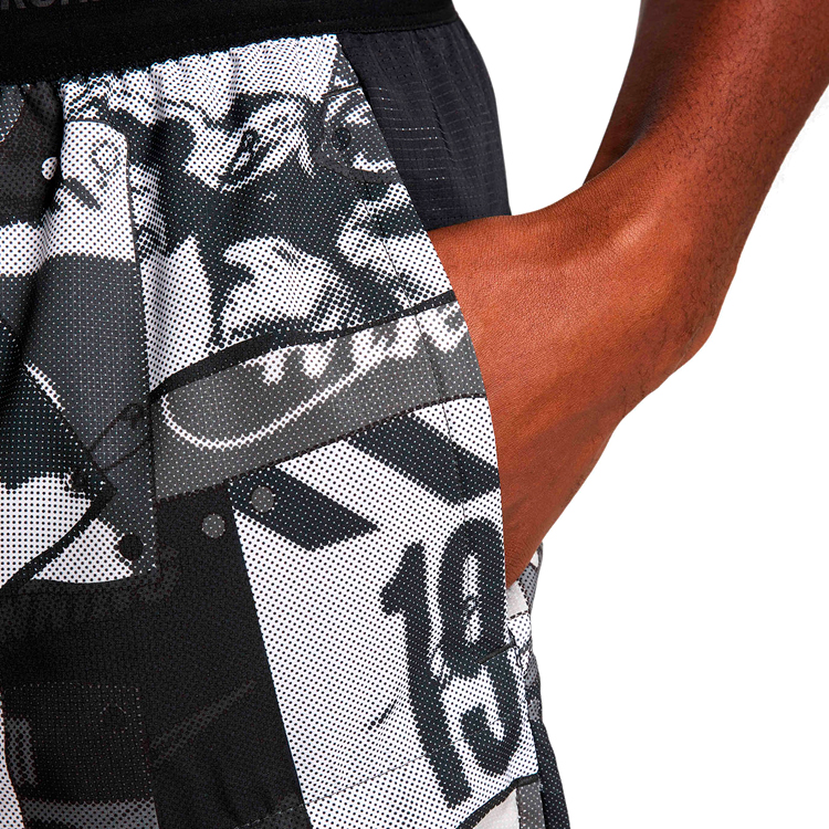 Sorti de bărbați Nike M NK DF RUN ENRGY STRDE 5BF L Negru-alb photo 4