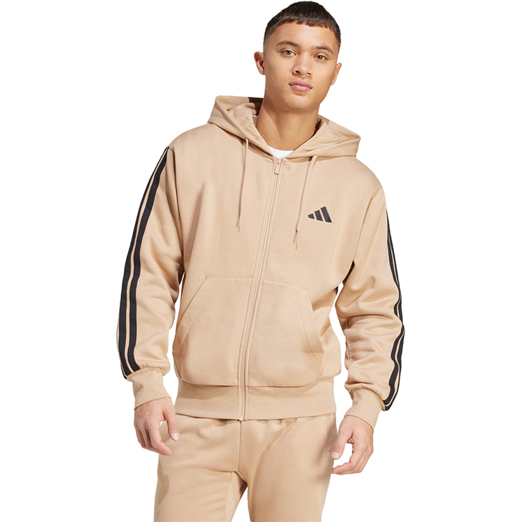 Hanorac pt bărbați Adidas M 3S FL FZ HD S Maro photo 1 Hanorac pt bărbați Adidas M 3S FL FZ HD S Maro photo 1