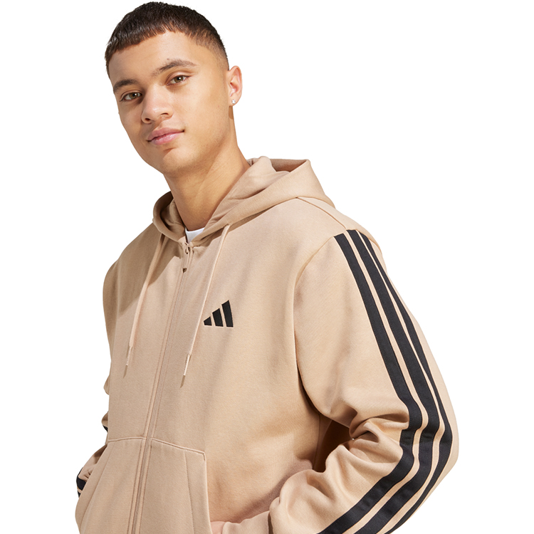 Hanorac pt bărbați Adidas M 3S FL FZ HD S Maro photo 4