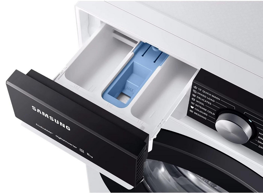 Set din doua dispozitive Samsung WW11BBA046AELE+DV90BBA245 kg / rot/min / / Alb photo 2