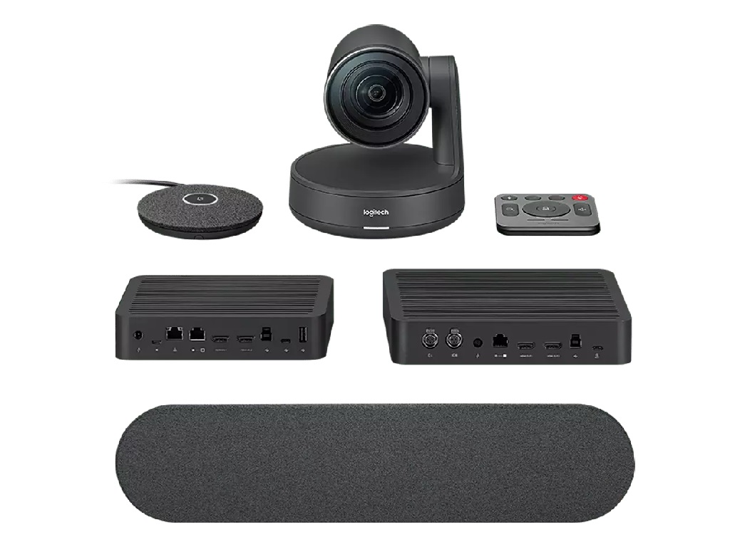 Logitech Video Conferencing System Rally Ultra-HD, 4K (2160p 30fps), Total Room Coverage 260°h x 190°v, 15X zoom (5X optical and 3X digital), 1x Rally Speaker, 1x Rally Mic Pod 4.5m pickup range (Up to 7 optional Expansion Mic), for large rooms photo 1