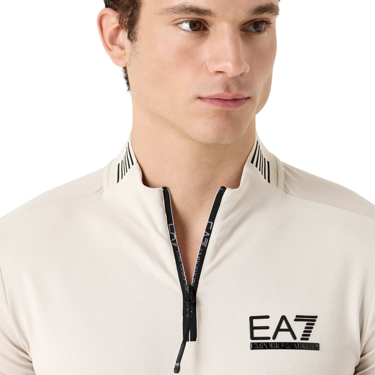  Polo pt bărbați EA7 EMPORIO ARMANI MAGLIA S Bej  photo 4