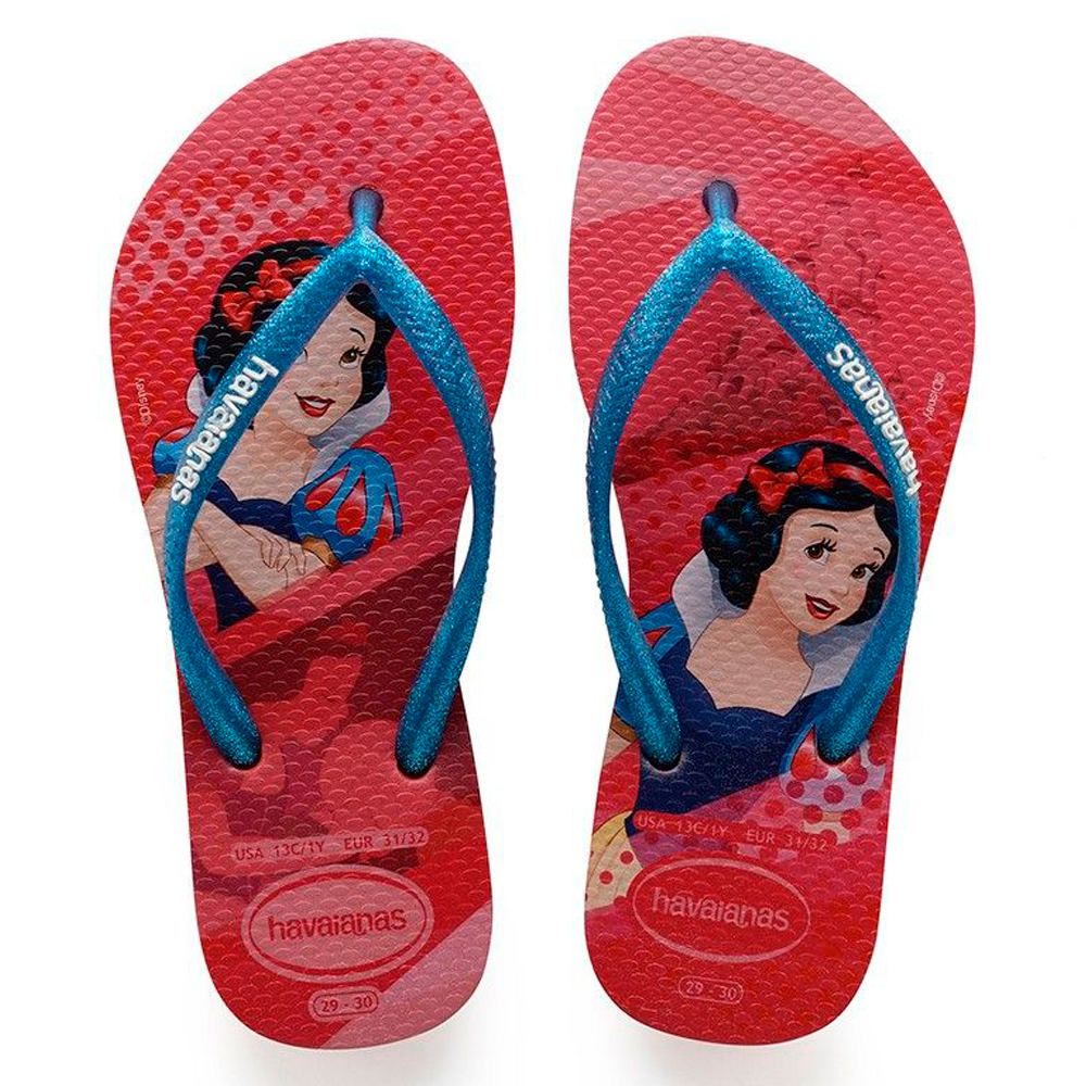 Slapi Havaianas KIDS SLIM / 27/28 cm / Rosu-albastru photo 2