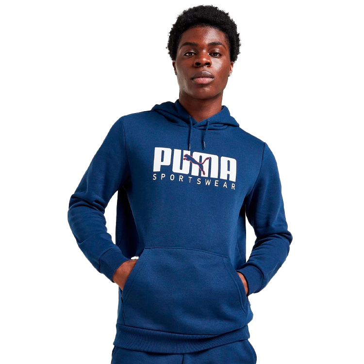 Hanorac pt bărbați Puma Key Graphic Hoodie FL S Albastru photo 2