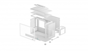 Корпус DEEPCOOL CH160 PLUS WH / w/oPSU / Side-Window / mATX / White thumbnav 10