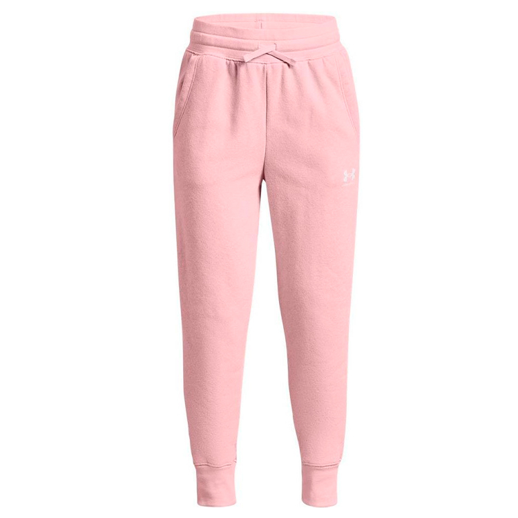 Pantaloni Under Armour Rival Fleece LU Joggers / Femei / M / Roz photo 1 Pantaloni Under Armour Rival Fleece LU Joggers / Femei / M / Roz photo 1