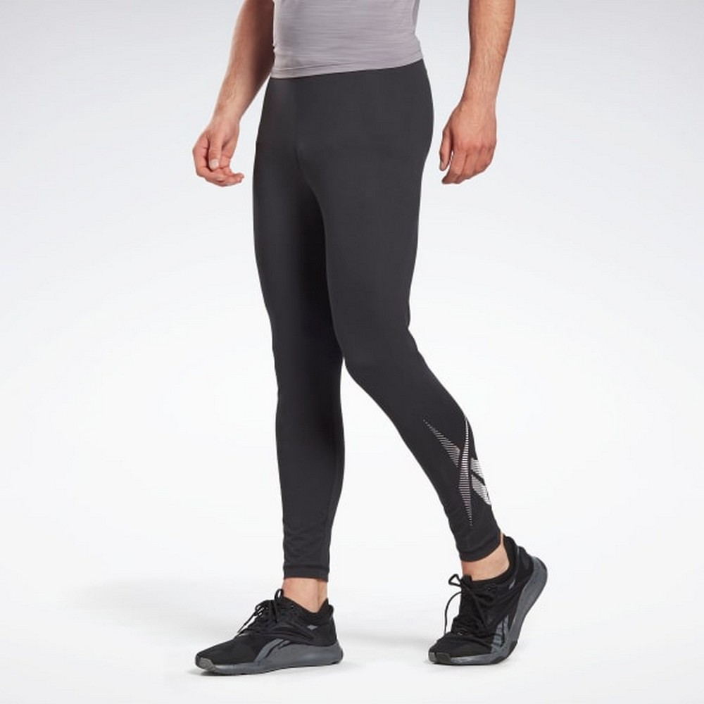 Panta-colanti termici Reebok TW BL TOP M Negru Barbati photo 2