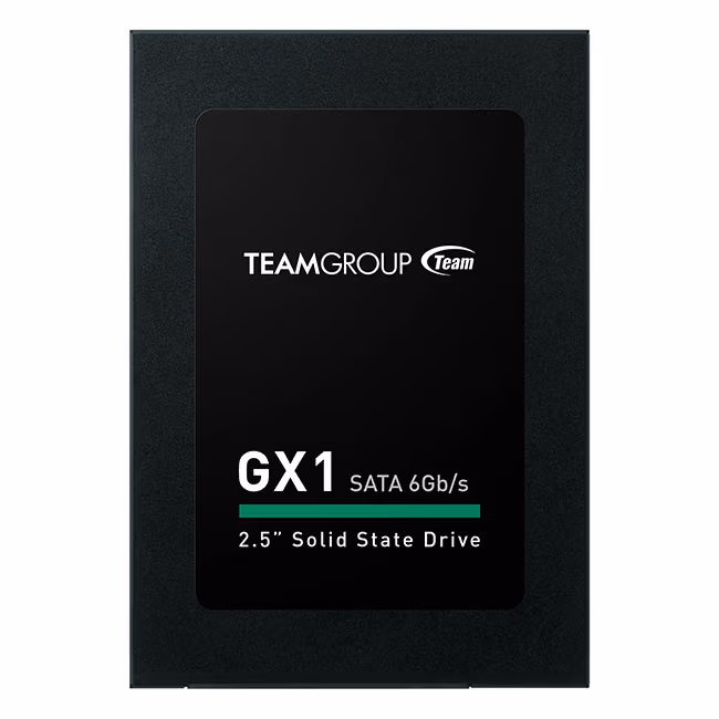 2.5" SSD 480GB TEAM GX1, SATAIII, Sequential Reads: 530 MB/s, Sequential Writes: 430 MB/s, Maximum Random 4k: Read: 70,000 IOPS / Write: 20,000 IOPS, Thickness- 7mm, Controller Silicon Motion SM2258XT, 3D NAND TLC 