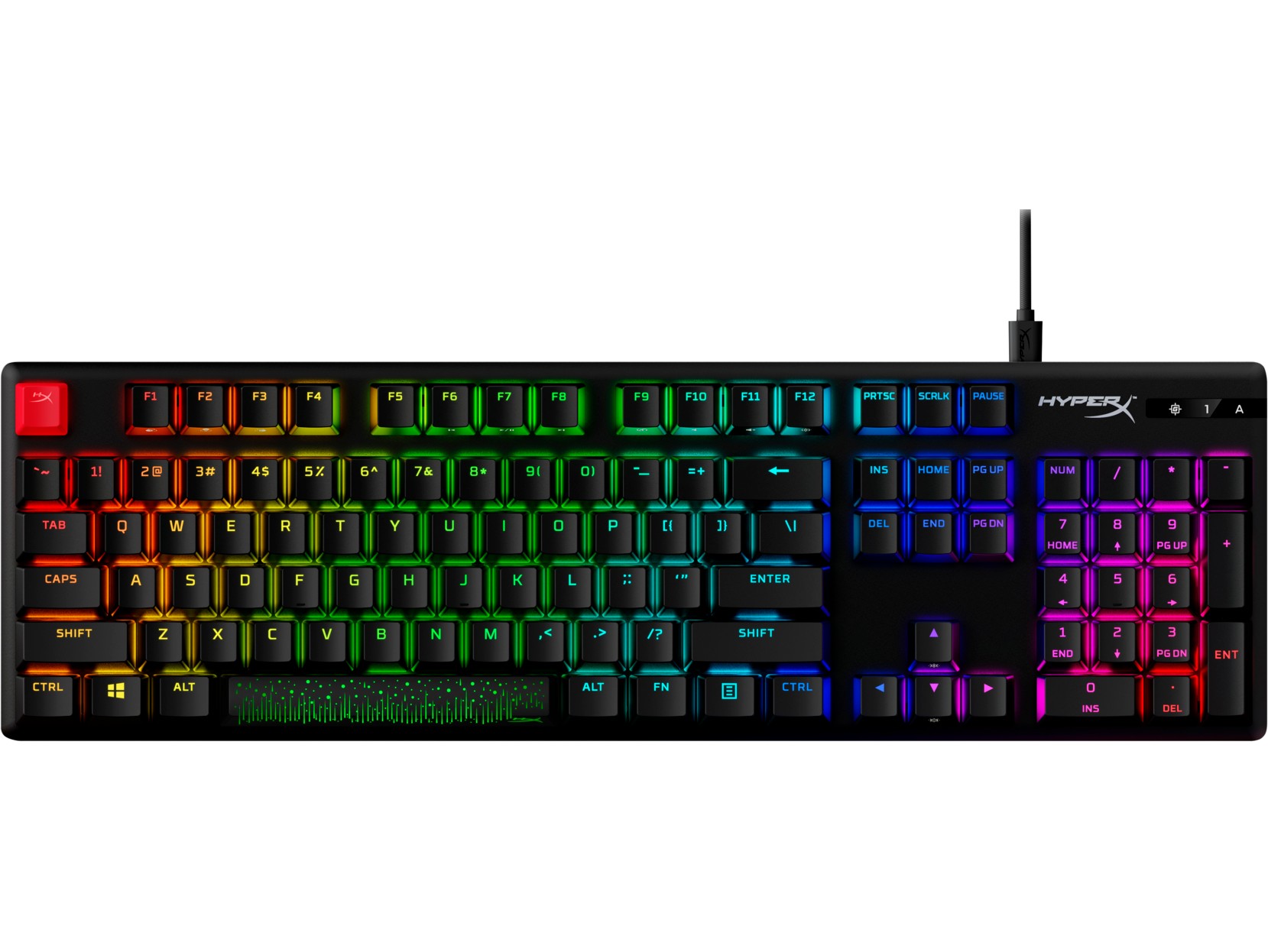 Tastatura HYPERX Alloy Origins PBT HX Red - Linear key switch [639N3AA#ACB] photo 1