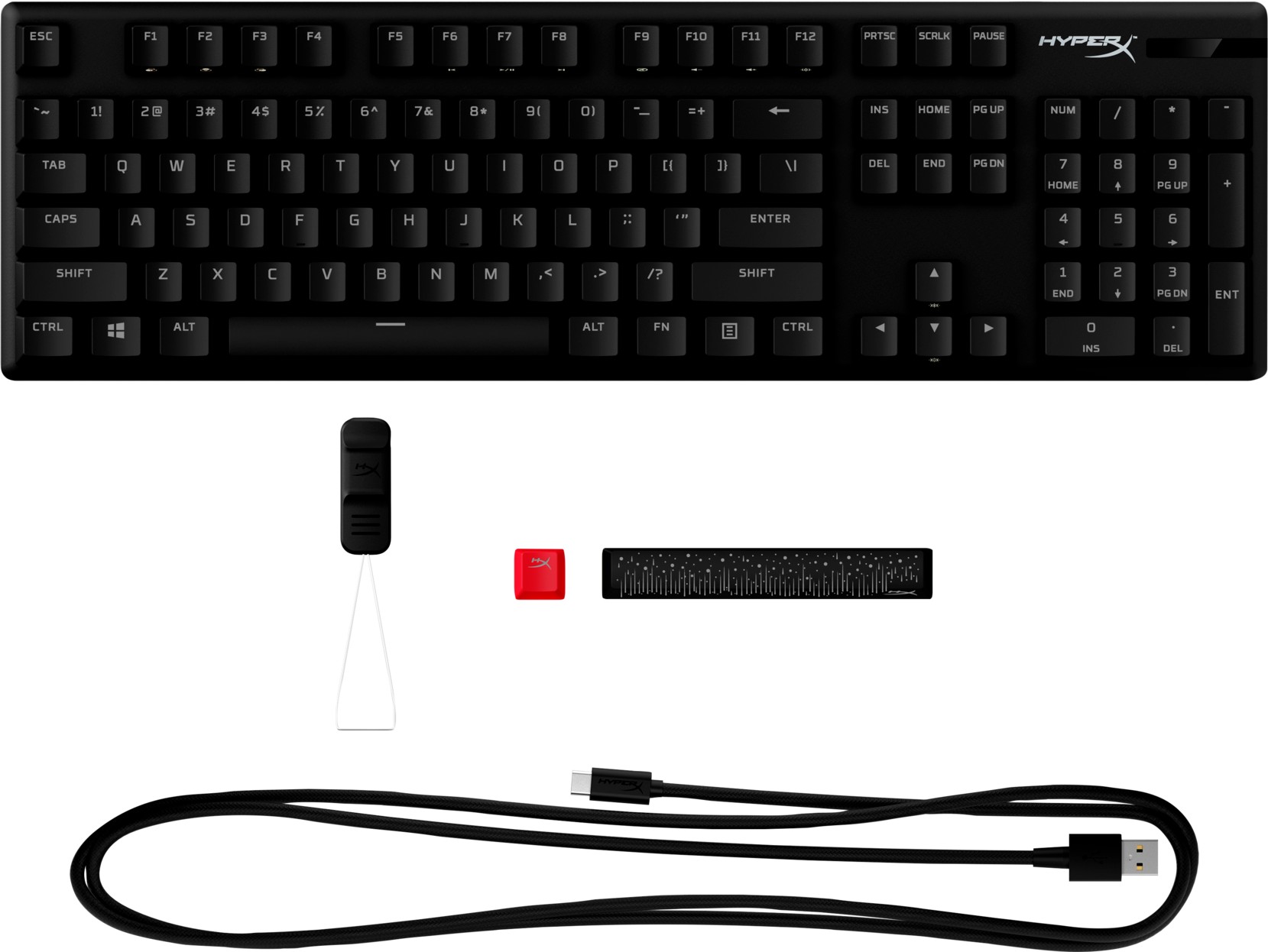 Tastatura HYPERX Alloy Origins PBT HX Red - Linear key switch [639N3AA#ACB] photo 5