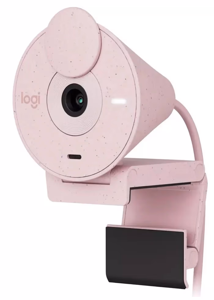 Camera Web Logitech BRI300R Pink (960-001448) 