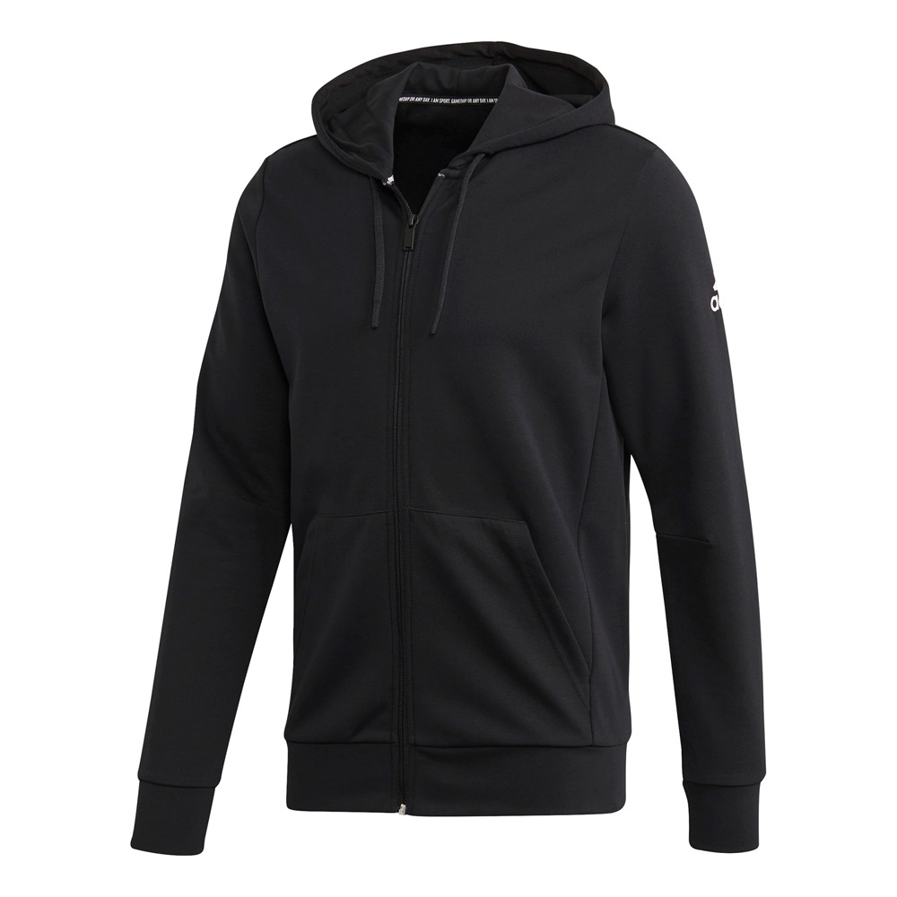 Hanorac pt bărbați Adidas M MH Plain FZ S Negru photo 1 Hanorac pt bărbați Adidas M MH Plain FZ S Negru photo 1