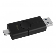 32GB USB3.2 Kingston DataTraveler Duo, USB-A + USB-C, Innovative dual slider casing (Read 100 MByte/s, Write 15 MByte/s) thumbnav 2