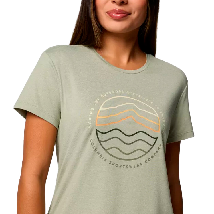 Tricou Columbia Sloan Ridge Graphic SS Tee XS Gri Femei photo 4