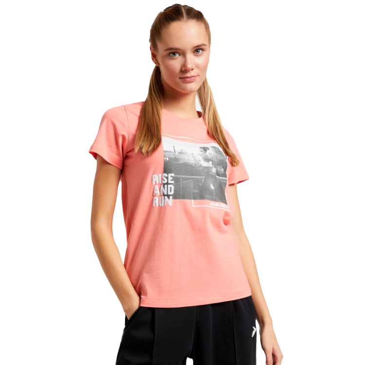 Tricou Demix TEE 46 Portocaliu Femei photo 3