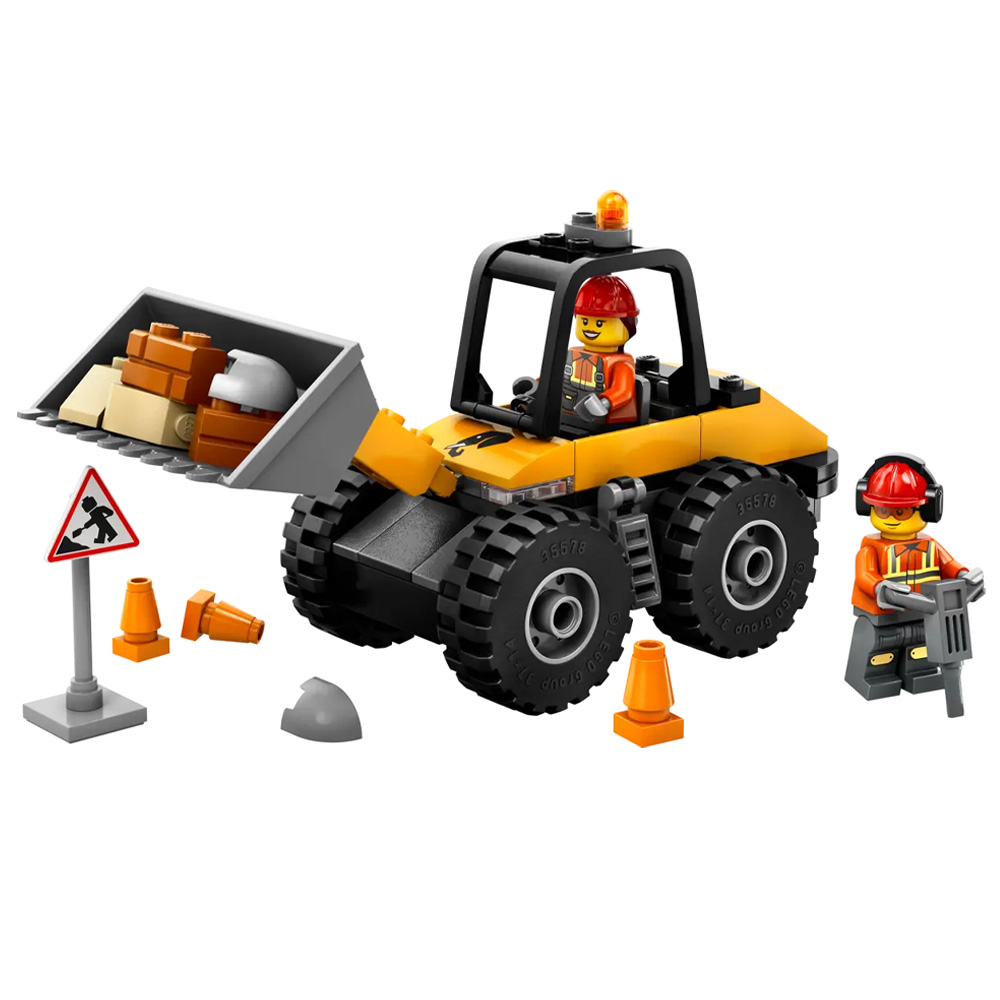 Constructor Lego City Yellow Construction Wheel Loader 60450 de la 4+ ani photo 2