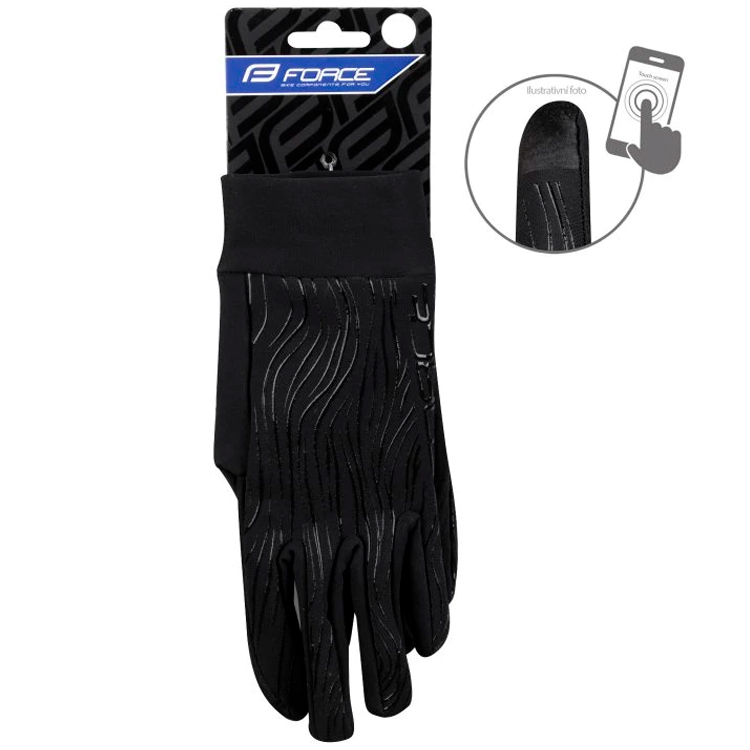 Manusi pentru bicicleta Force TIGER Negru photo 2
