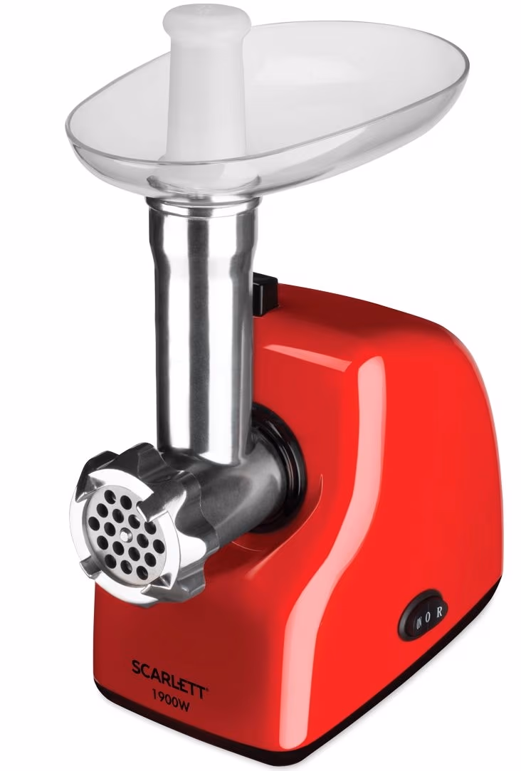 Tocator de carne Scarlett SC-MG45S50, 2.5 kg/min, 1900 W, Rosu 