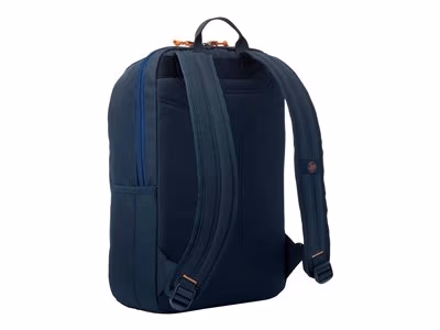 15.6" NB Backpack - HP Commuter Backpack (Blue), sporty zip-up backpack, Padded, air-mesh shoulder straps, A water-resistant coating on the bottom, Reflective accents for safety. 