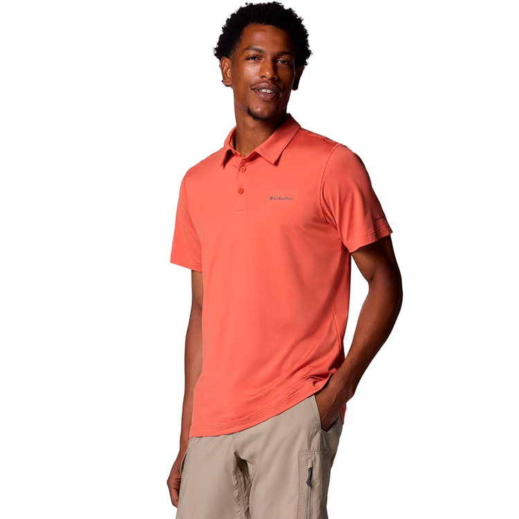 Мужские Поло Columbia Tech Trail Polo S Красный photo 2