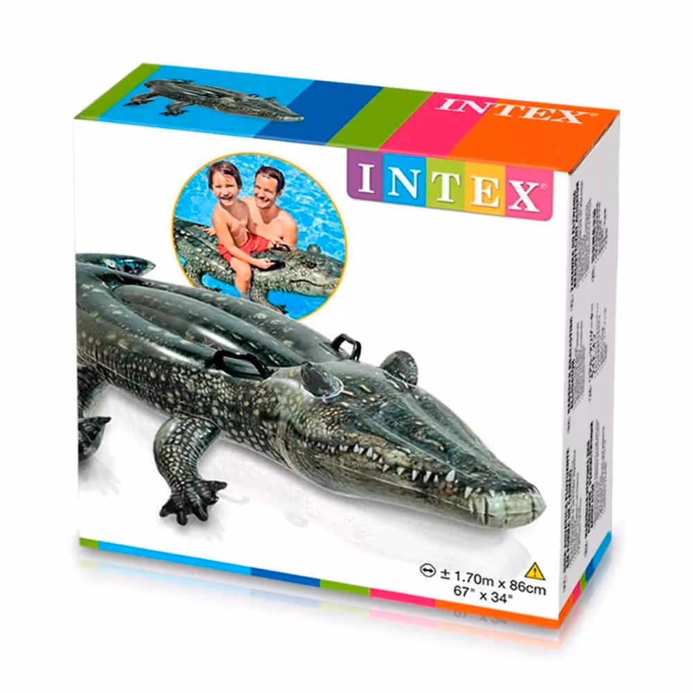 Saltea- pluta gonflabila cu miner INTEX ALIGATOR