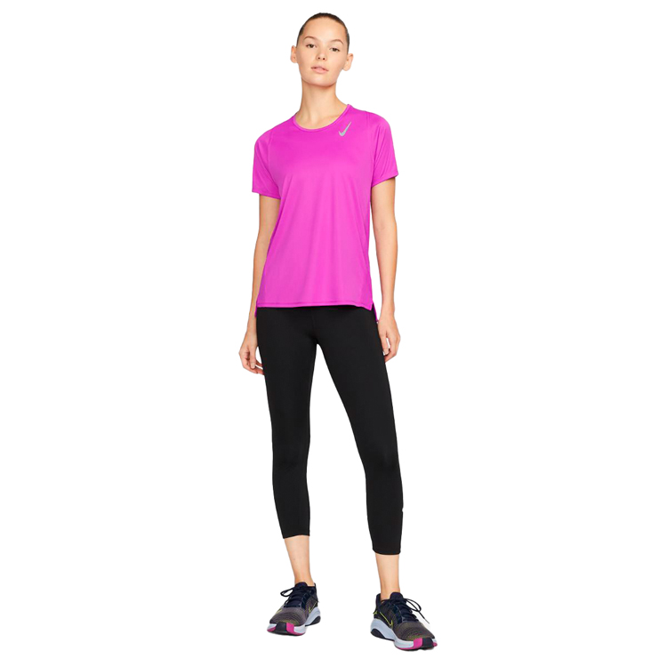 Tricou Nike W NK DF RACE TOP SS / Femei / L / Violet photo 3
