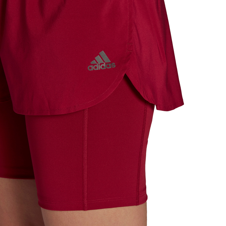 Шорты Adidas RI 3B 2IN1SHORT / Женский / XS / Бордовый photo 5