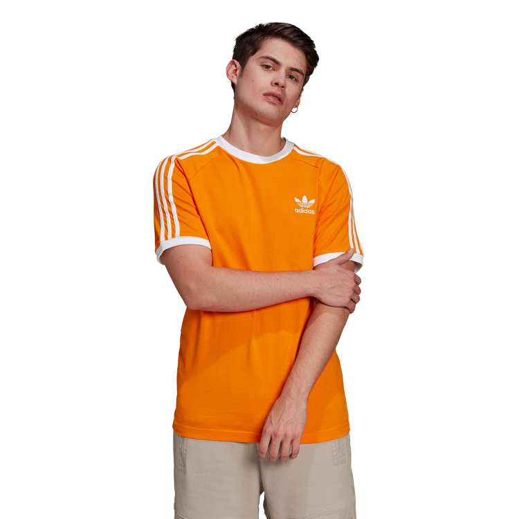 Футболка мужская Adidas 3-STRIPES TEE S Оранжевый photo 4