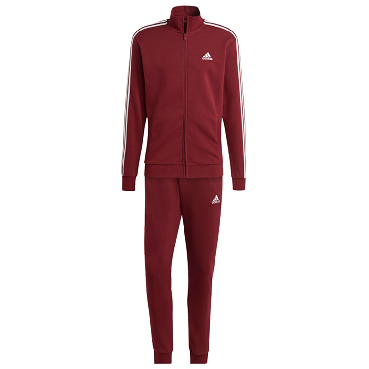 Trening pt Barbati Adidas M 3S FT TT TS 2XL Bordo photo 1 Trening pt Barbati Adidas M 3S FT TT TS 2XL Bordo photo 1