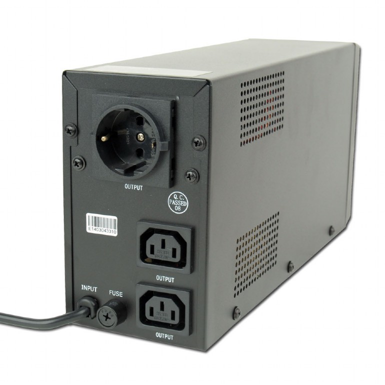 Gembird EnerGenie EG-UPS-031, LCD display, 650VA / 390W, UPS with AVR, Output sockets: 2 pcs x C13, 1 pc Schuko outlets photo 2