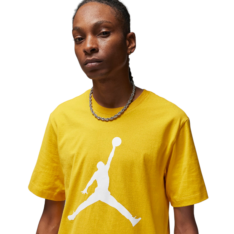 Tricou bărbătesc Nike M J JUMPMAN SS CREW L Galben photo 4