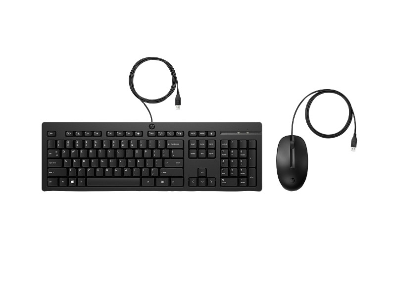 Tastatura si mouse HP 225 Black photo 1 Tastatura si mouse HP 225 Black photo 1