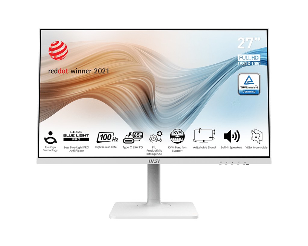 27.0” Monitor MSI Modern MD272XPW/ 1ms/ White photo 1