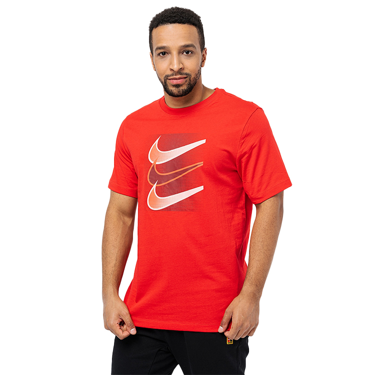 Футболка мужская Nike M NSW TEE 12MO SWOOSH S Красный photo 2