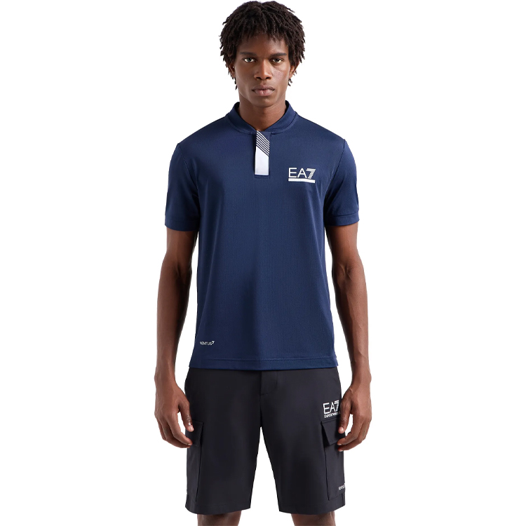  Polo pt bărbați EA7 EMPORIO ARMANI POLO L Albastru  photo 2