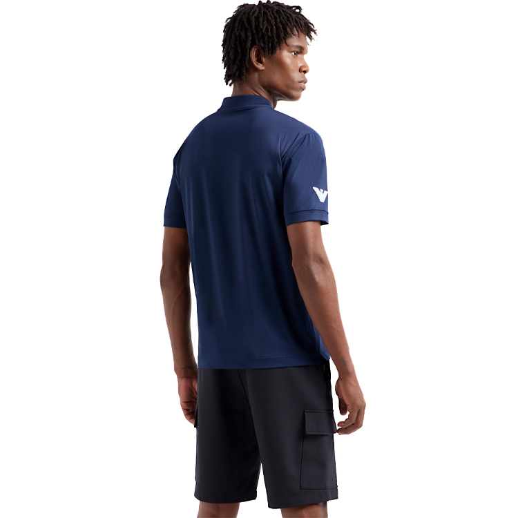 Polo pt bărbați EA7 EMPORIO ARMANI POLO L Albastru  photo 3