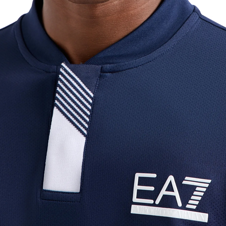  Polo pt bărbați EA7 EMPORIO ARMANI POLO L Albastru  photo 5