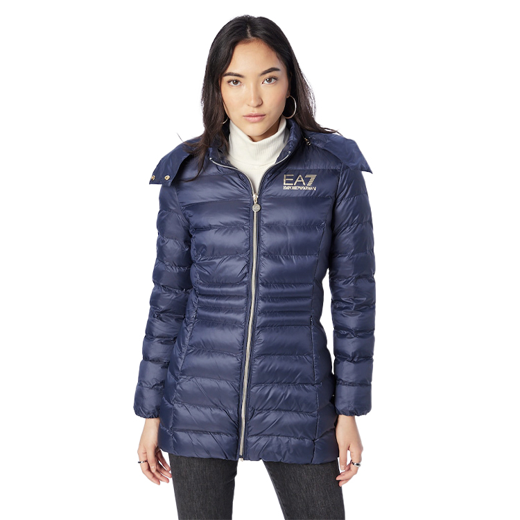 Куртка EA7 EMPORIO ARMANI CABAN COAT XS Синий Женский photo 2
