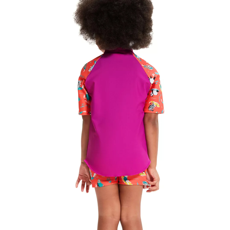 Costum de baie Speedo DIGI SS RASH TOP SET IF / Femei / 6 / Violet photo 5