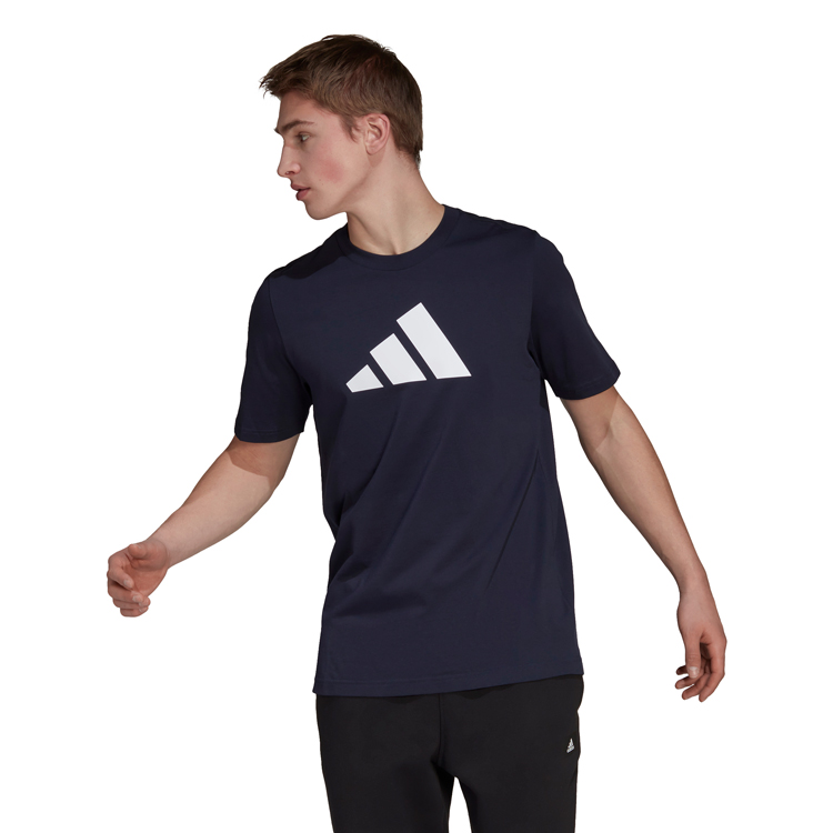 Tricou bărbătesc Adidas M FI 3BAR TEE S Negru photo 2