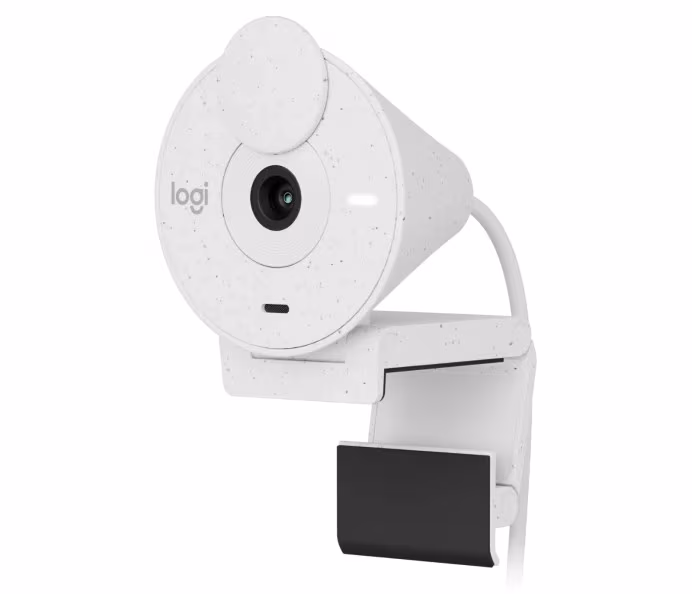 Camera Web Logitech Brio 300 / 1080p / auto light correction / noise-reducing mic / USB-C / White 