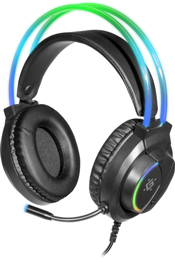 Căști Defender Flame Negru Cu fir / Gaming / Negru photo 1