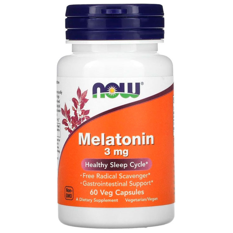 Vitamine Now Foods MELATONIN 3mg 60 VCAPS photo 1 Vitamine Now Foods MELATONIN 3mg 60 VCAPS photo 1
