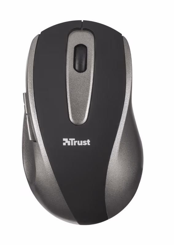 Trust  EasyClick Wireless Optical Mouse, 2.4GHz, Nano receiver, 1000 dpi, 5 button, USB, Black 