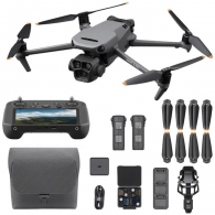 (957092) DJI Mavic 3 Pro FMC+Controller 5.5" - Portable Drone,DJI RC 5.5",48MP 4K/60fps 70mm eq.,20MP 5.1K/50fps 24mm eq.,12MP 4K/60fps 166mm eq. cams,f/2.8–f/11,max.6000m height/28km flight dist./75.6kmph speed,flight 43min,Bat5000mAh,958g (3 batteries,6 thumbnav 8