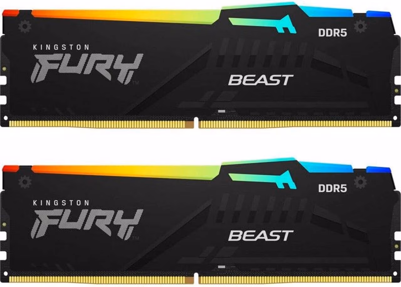 Memorie operativa Kingston FURY Beast RGB EXPO DDR5 6400MHz 32GB (Kit of 2*16GB)